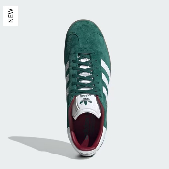 NWT Adidas Gazelle Originals Sneakers Collegiate Green Gum Sz Men 6/Women 7 - Picture 2 of 16
